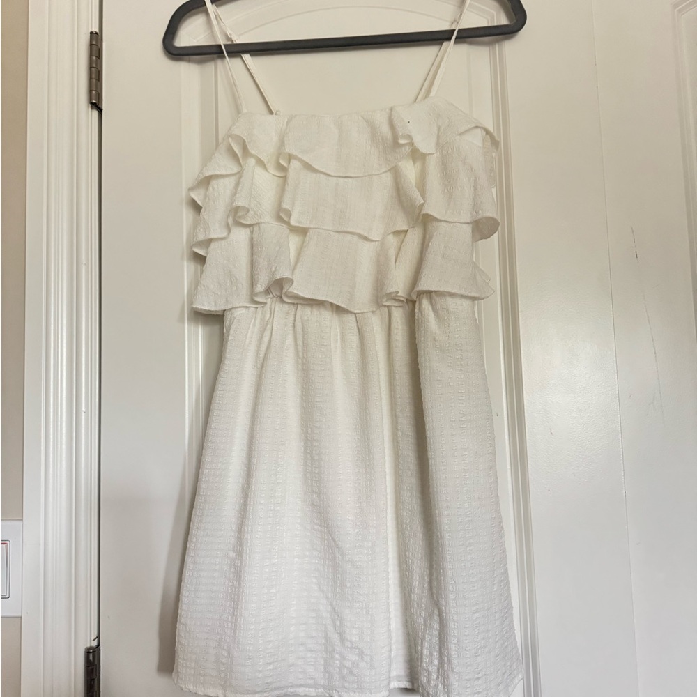 Speechless Elegant White Textured Dress